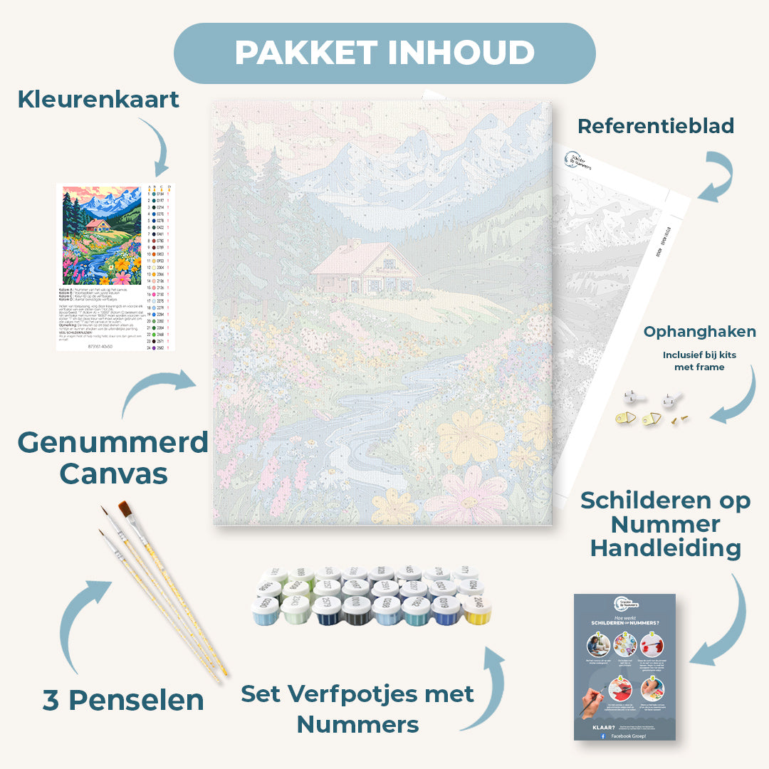 Kleurrijk huis in het bos 2