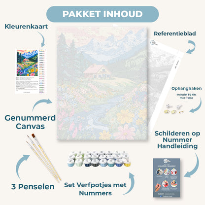 Kleurrijk huis in het bos 2