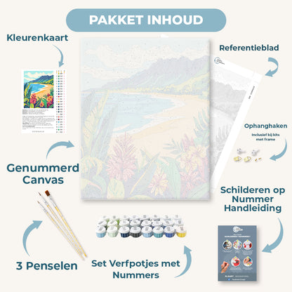 Kleurrijk Strand landschap