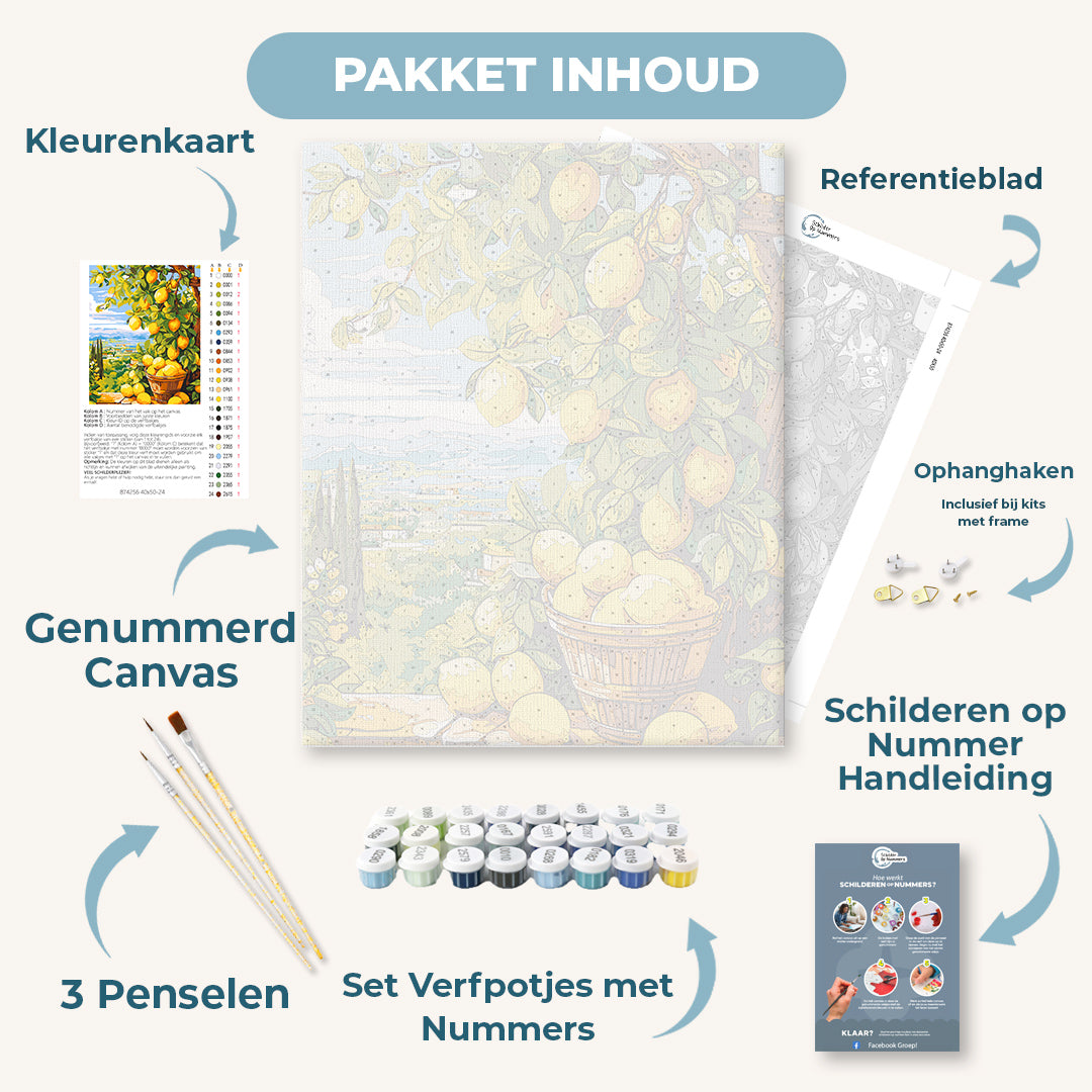 Citroenboom met prachtig uitzicht