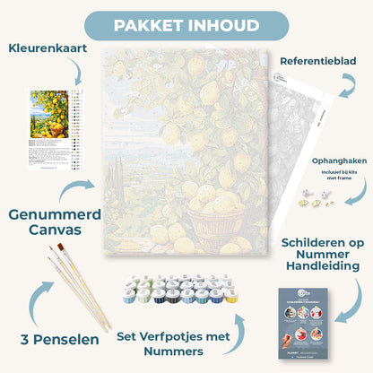 Citroenboom met prachtig uitzicht