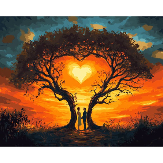 Schilder Op Nummers - De boom van de liefde