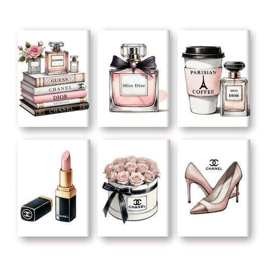 Schilder Op Nummers - 6 Mini Paintings | Luxe merken set