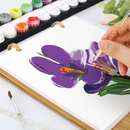 2027 Schilderen op Nummer Bureaukalender – Bloemen Editie