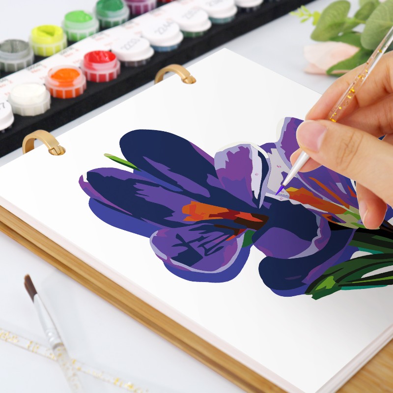 2026 Schilderen op Nummer Bureaukalender – Bloemen Editie