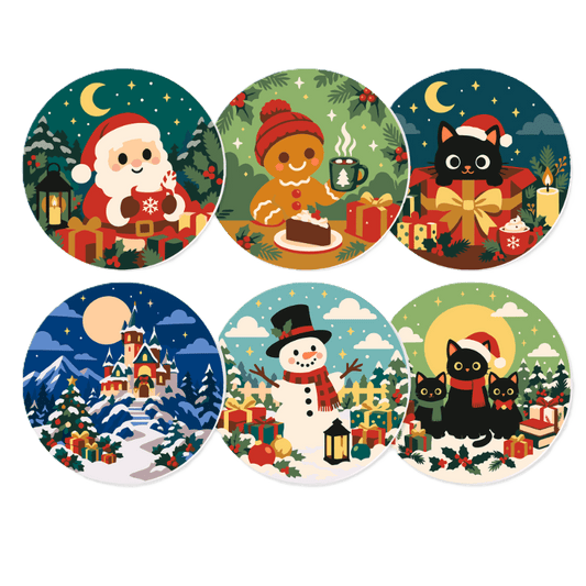 Schilder op Nummer Placemats – Gezellige Kerstmagie Set