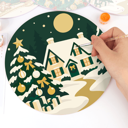 Schilder op Nummer Placemats – Kerstavond Set