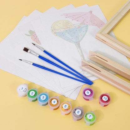 6 Mini Paintings | Zomer Cocktails set