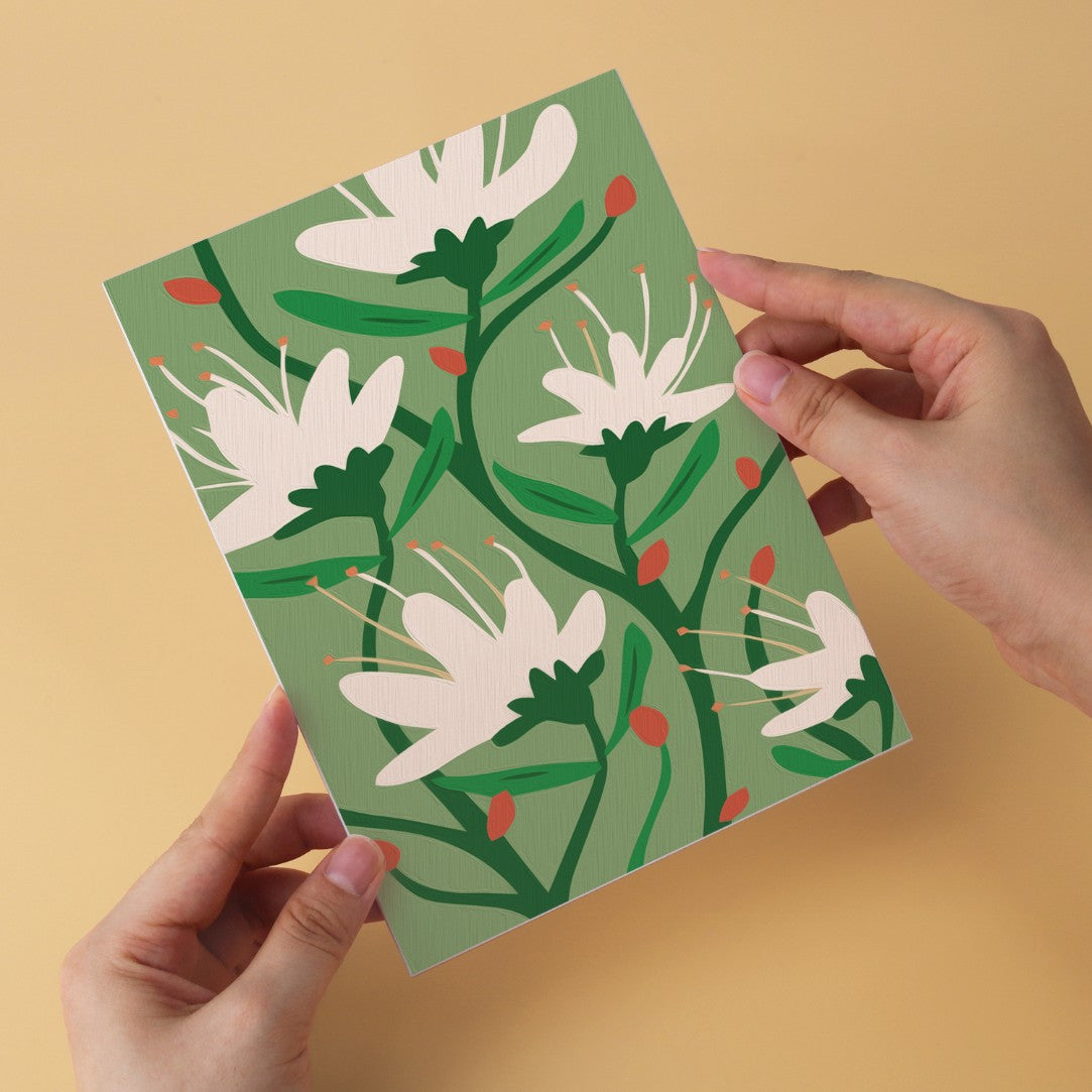 6 Houten Plaat Mini Paintings – Krachtige Bloemen Set