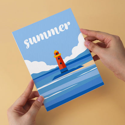 6 Houten Plaat Mini Paintings – Zomerse Zonsondergang Set