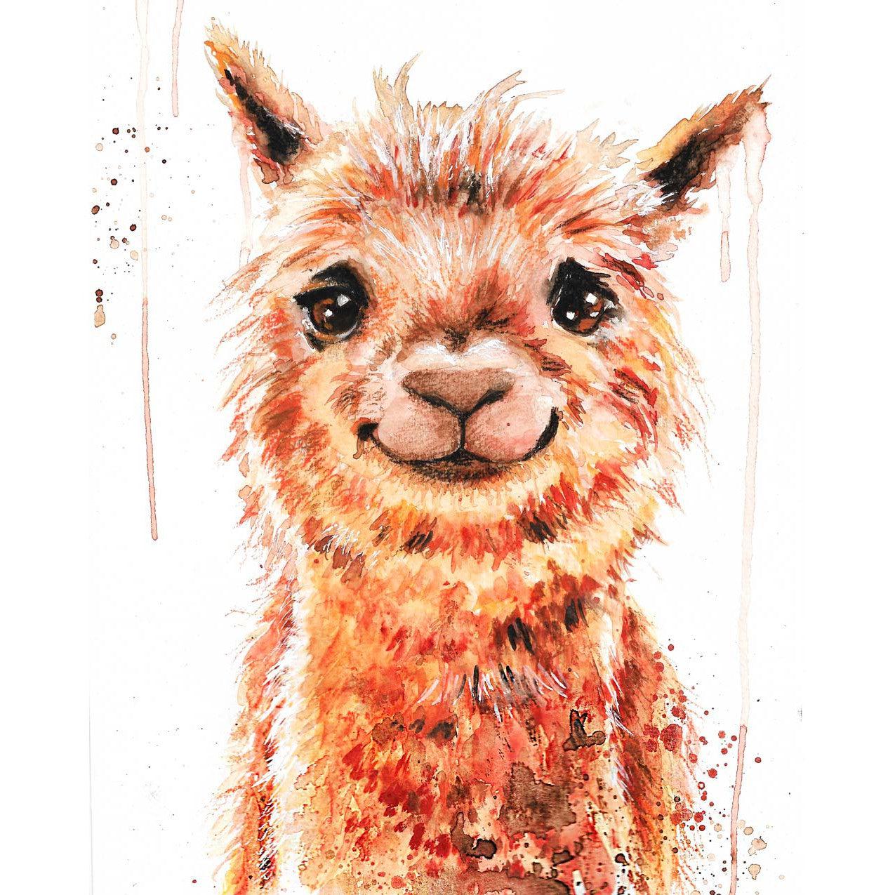 Schilder Op Nummers - Alpaka Smile - By Tiny Tami