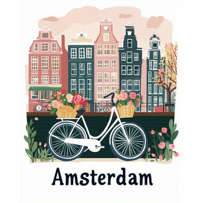 Schilder Op Nummers - Amsterdam - Reisposter