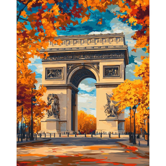 Schilder Op Nummers - Arc de Triomphe in Frankrijk