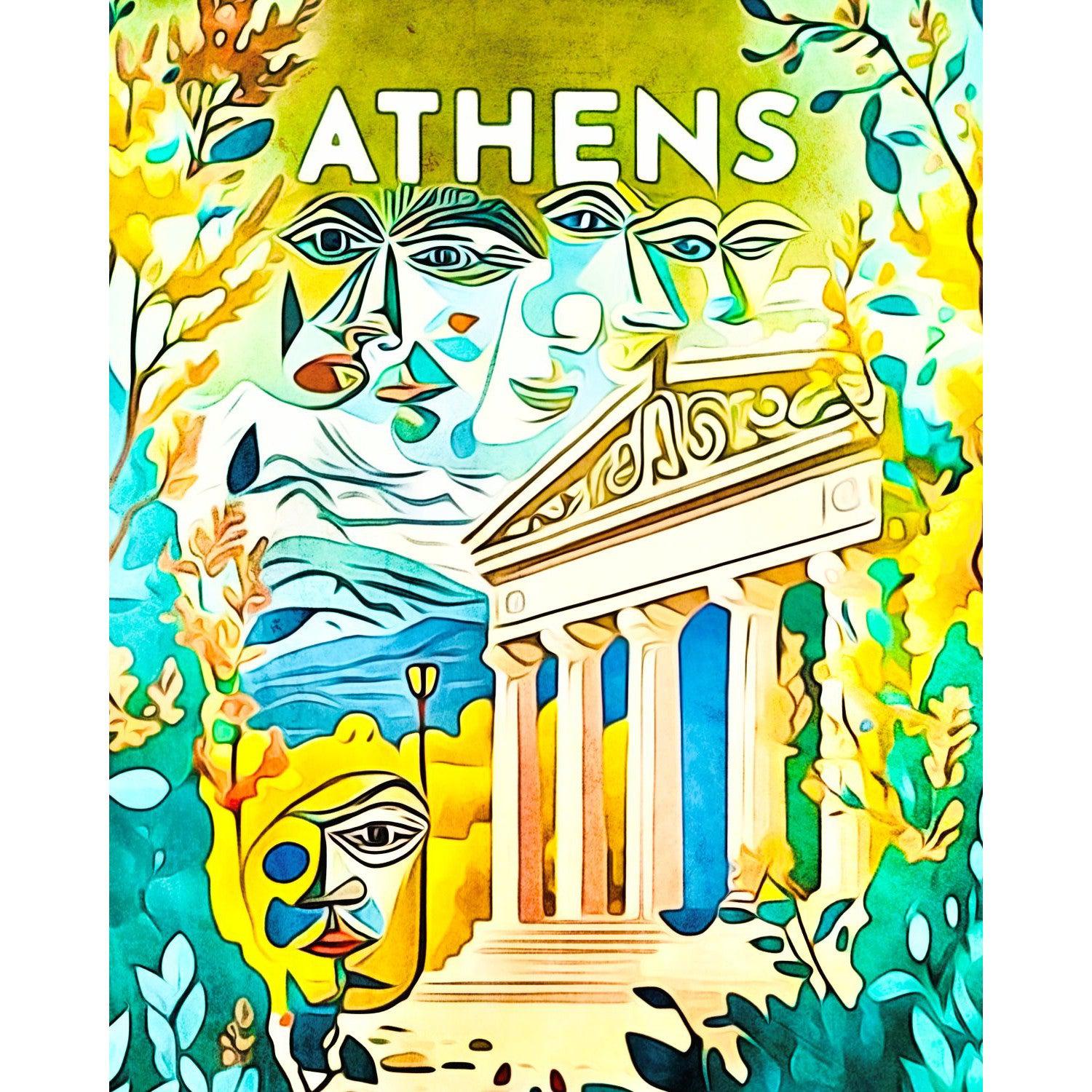 Schilder Op Nummers - Athens, Globetrotter by Zamart