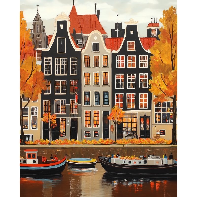 Schilder Op Nummers - Prachtig Amsterdam