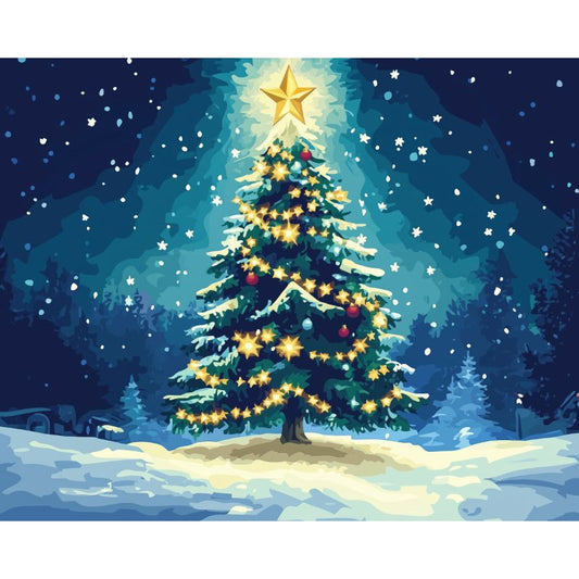 Schilder Op Nummers - Prachtige kerstboom