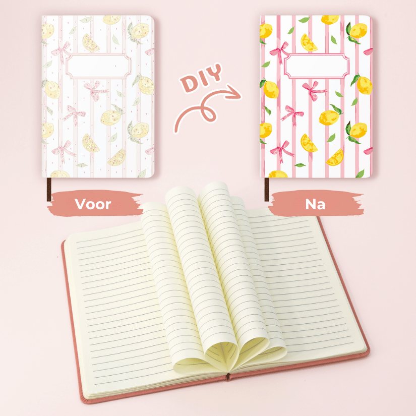 Schilderen op Nummer Notitieboek - Citroenstrikjes
