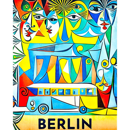 Schilder Op Nummers - Berlin, Globetrotter by zamart