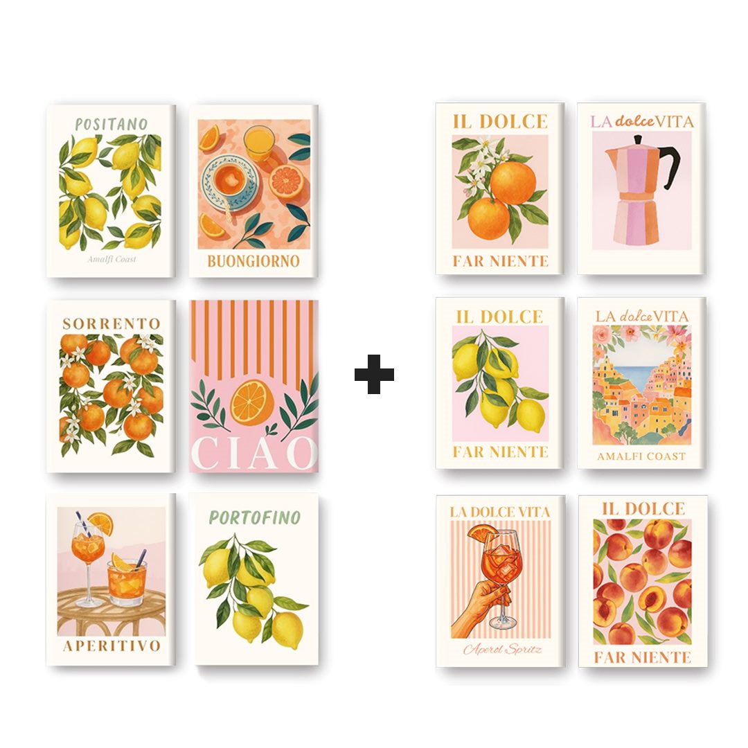 Black Friday La Dolce Vita Bundel – 12 Mini Paintings