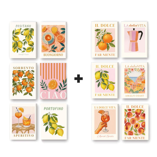 Black Friday La Dolce Vita Bundel – 12 Mini Paintings