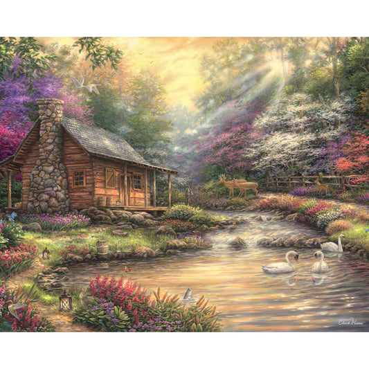 Schilder Op Nummers - Brookside Retreat - by Chuck Pinson