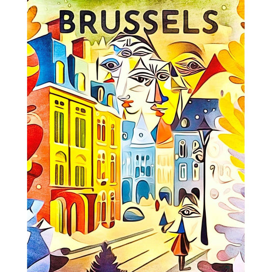 Schilder Op Nummers - Brussels, Globetrotter by Zamart