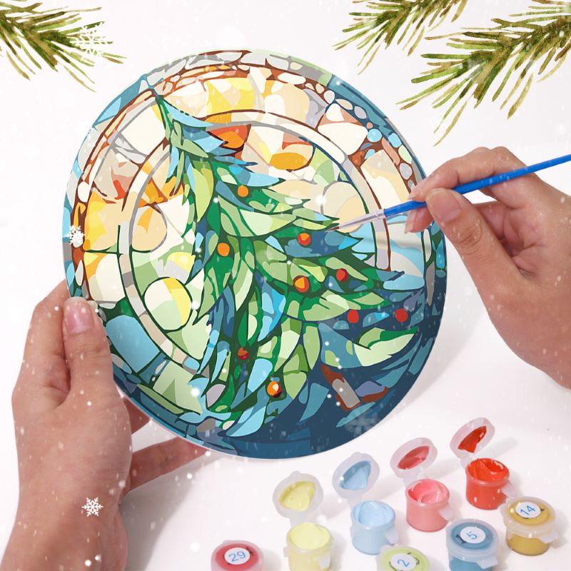 Schilder op Nummer - Kerst Placemats | 6 Stuks
