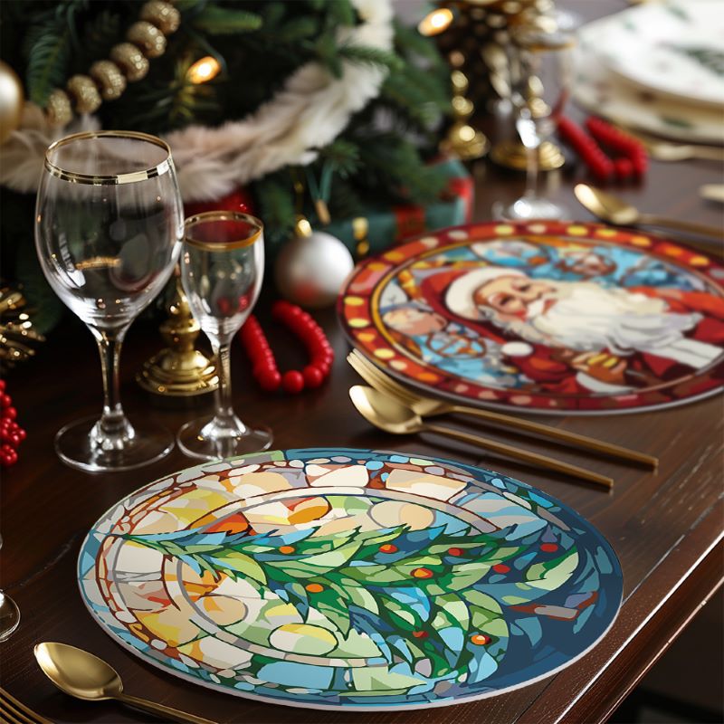 Schilder op Nummer - Kerst Placemats | 6 Stuks
