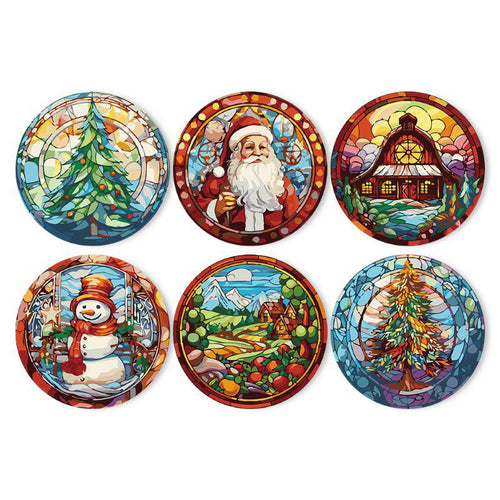 Schilder op Nummer - Kerst Placemats | 6 Stuks