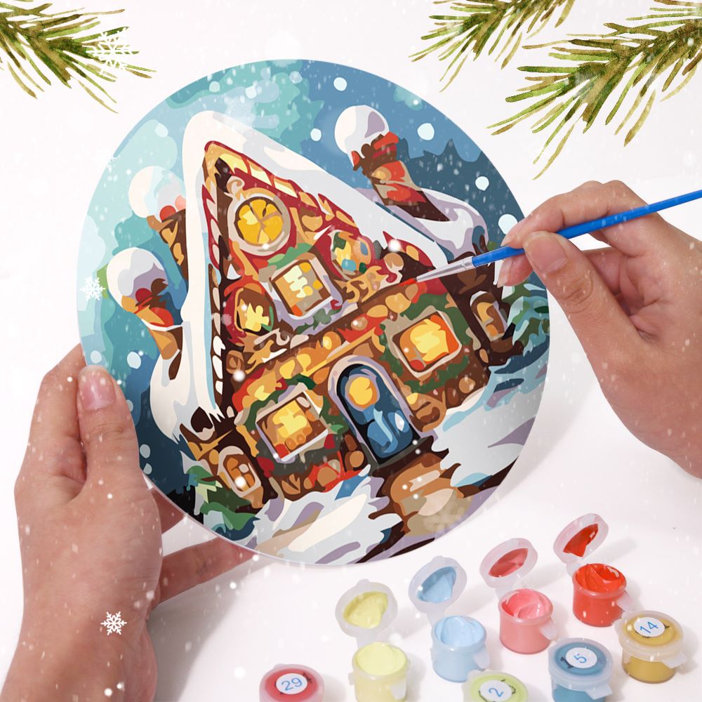 Schilder op Nummer - Kerst Placemats | 6 Stuks
