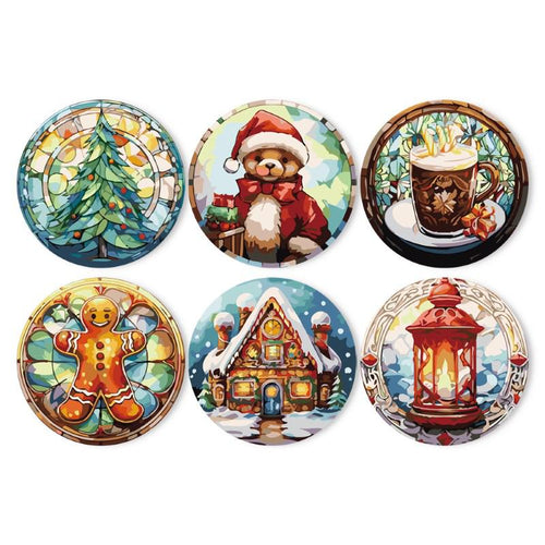 Schilder op Nummer - Kerst Placemats | 6 Stuks