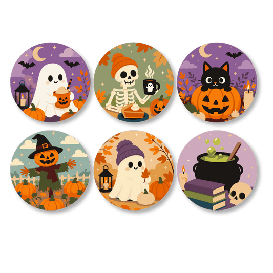 Schilder op Nummer Onderzetters – Halloween Set - Schilder Op Nummers