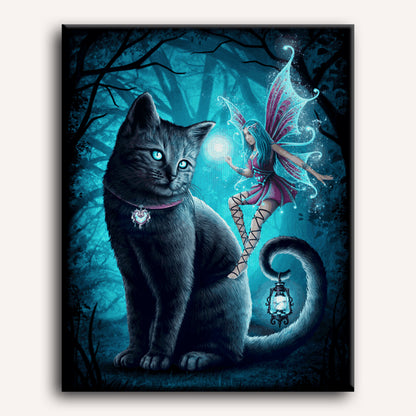 Cat and fairy - by Sarah Richter