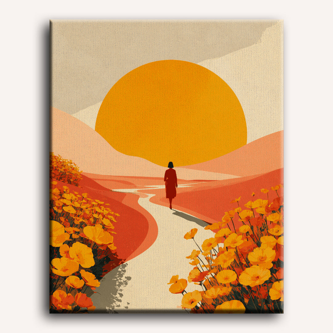 De zon achterna
