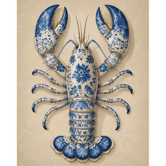 Delfts blauwe kreeft