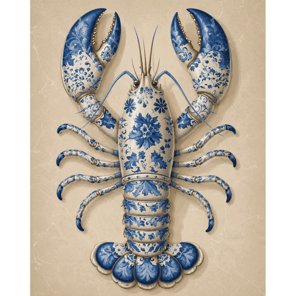 Delfts blauwe kreeft
