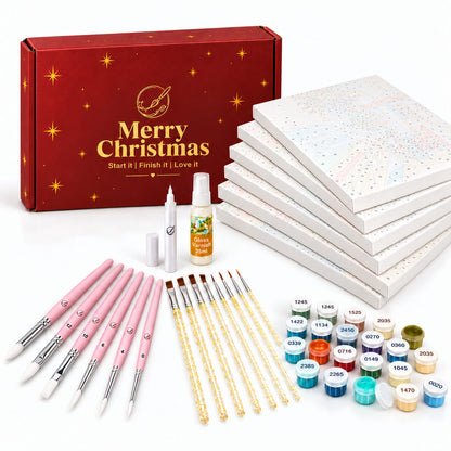 Schilderen op Nummer Kerstcadeaubox - Klassieke Kerst Bundel