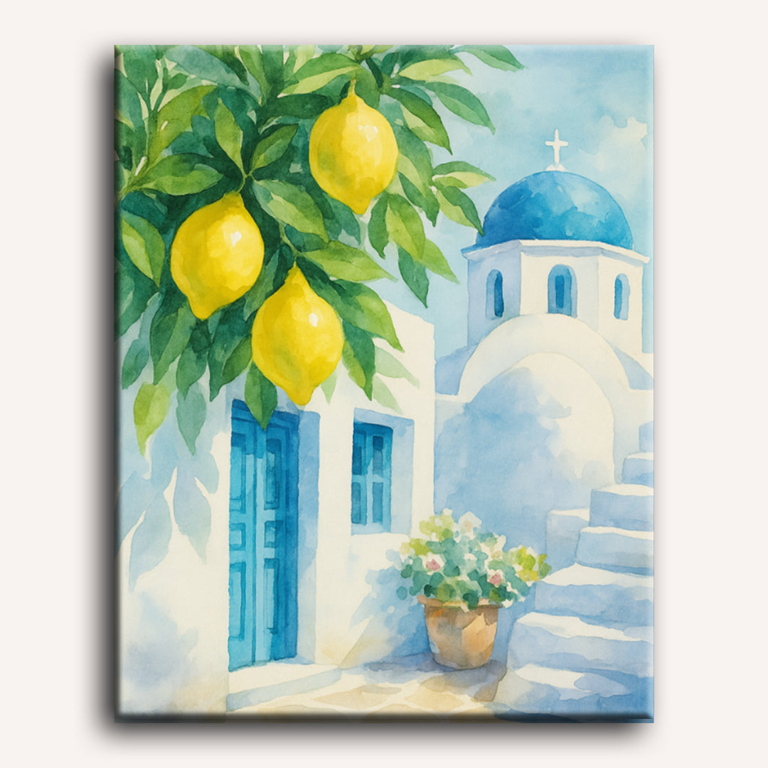 Citroenen in Santorini