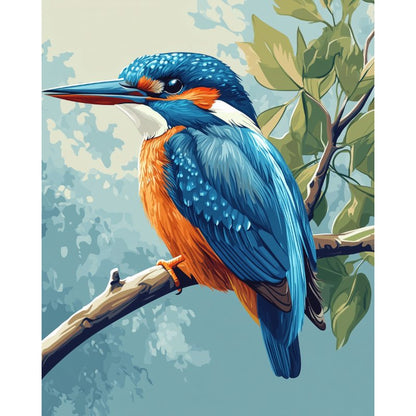 Schilder Op Nummers - IJsvogel