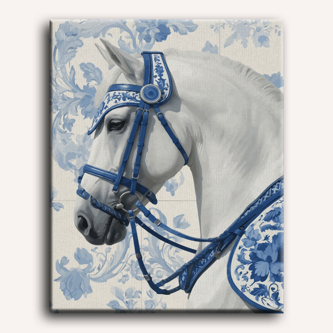 Porseleinen koninklijk paard