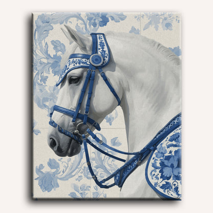 Porseleinen koninklijk paard