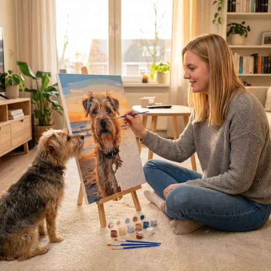 Maak van je Huisdier een Schilderij – Schilderen op Nummers Kit