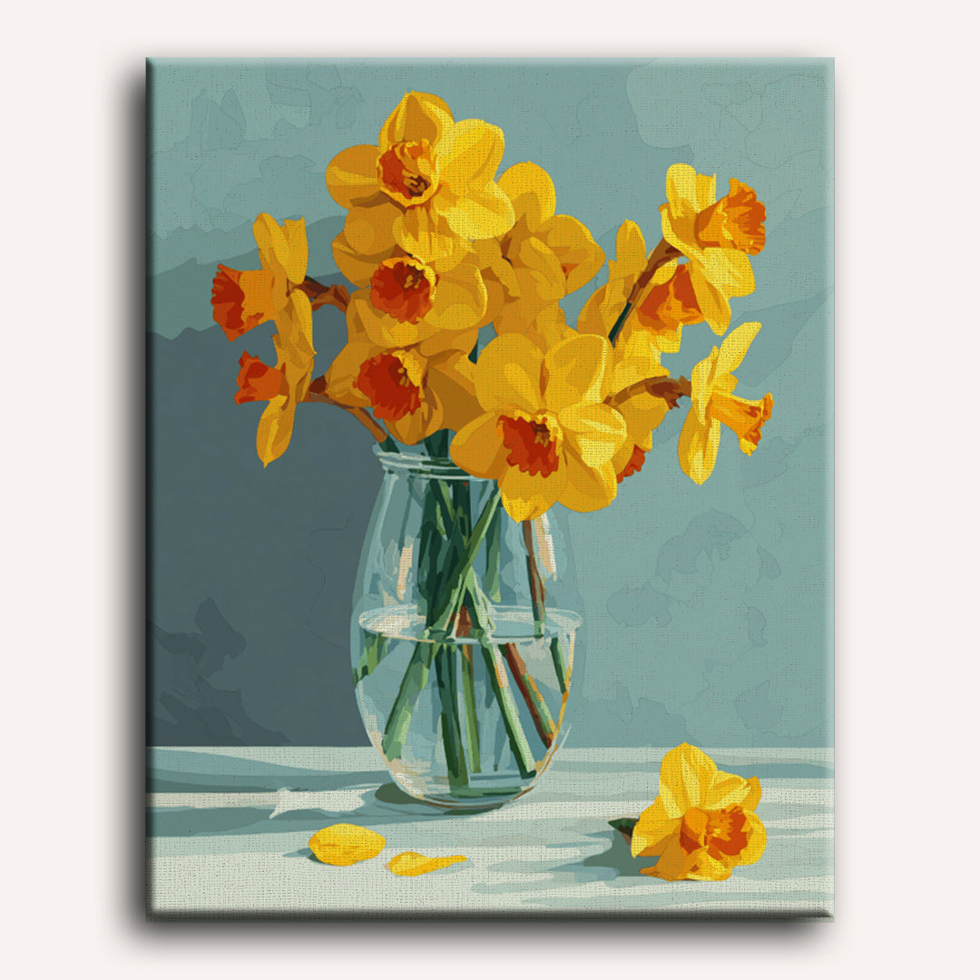 Narcissen in het licht
