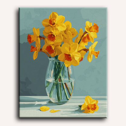Narcissen in het licht