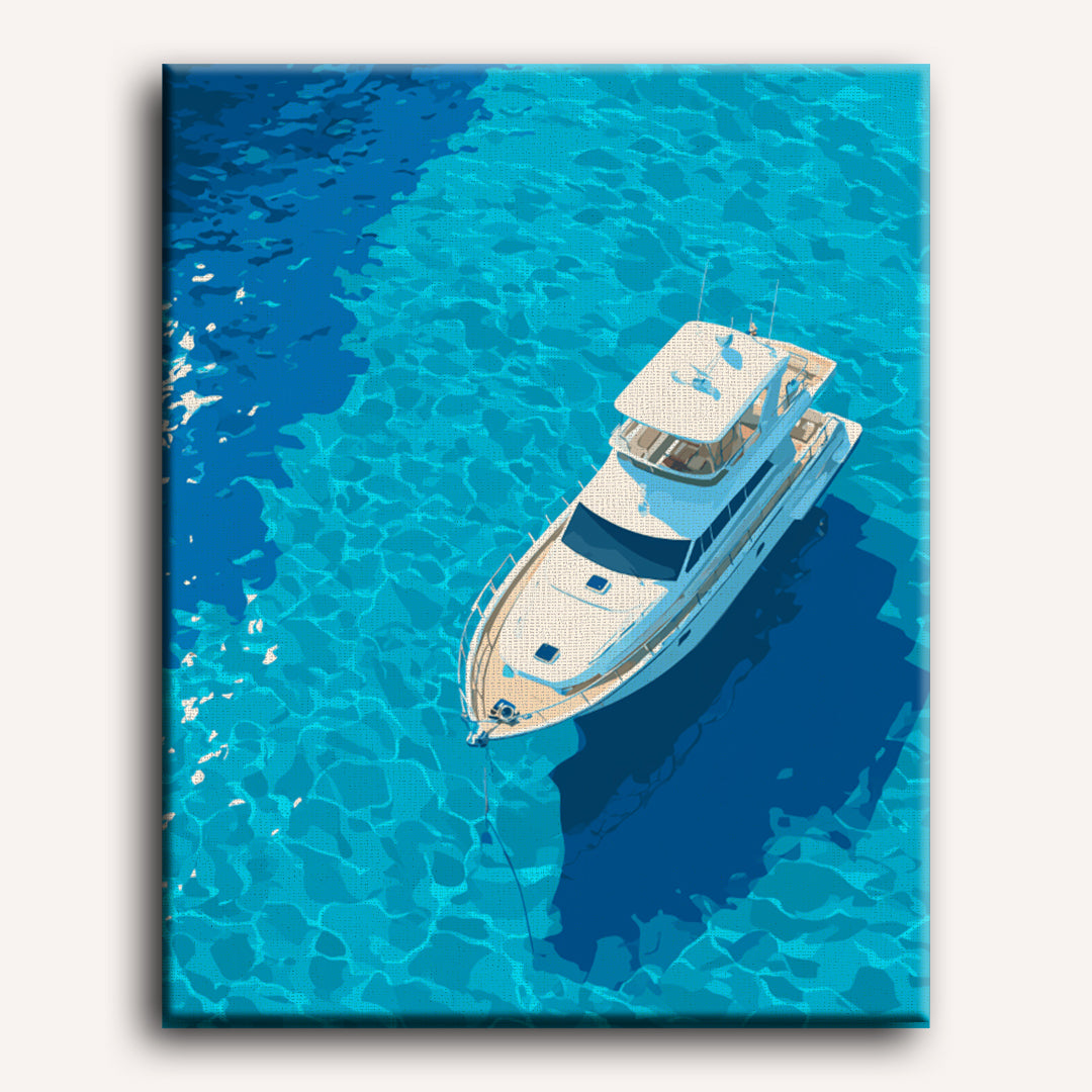 Drijvend in blauw