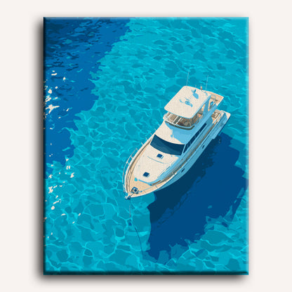 Drijvend in blauw