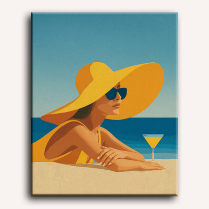 Drankje op het strand