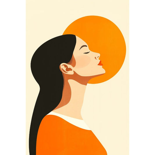 Schilder Op Nummers - Abstracte vrouw 2 - Kort project