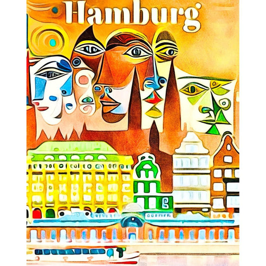 Schilder Op Nummers - Hamburg, Globetrotter by Zamart