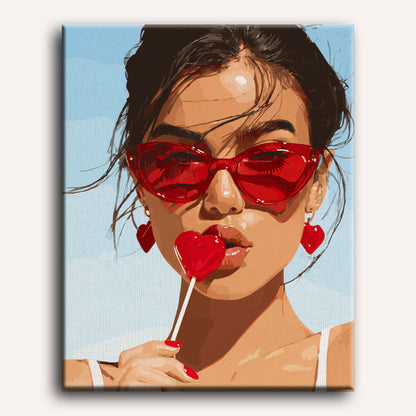 Hartvormige lolly